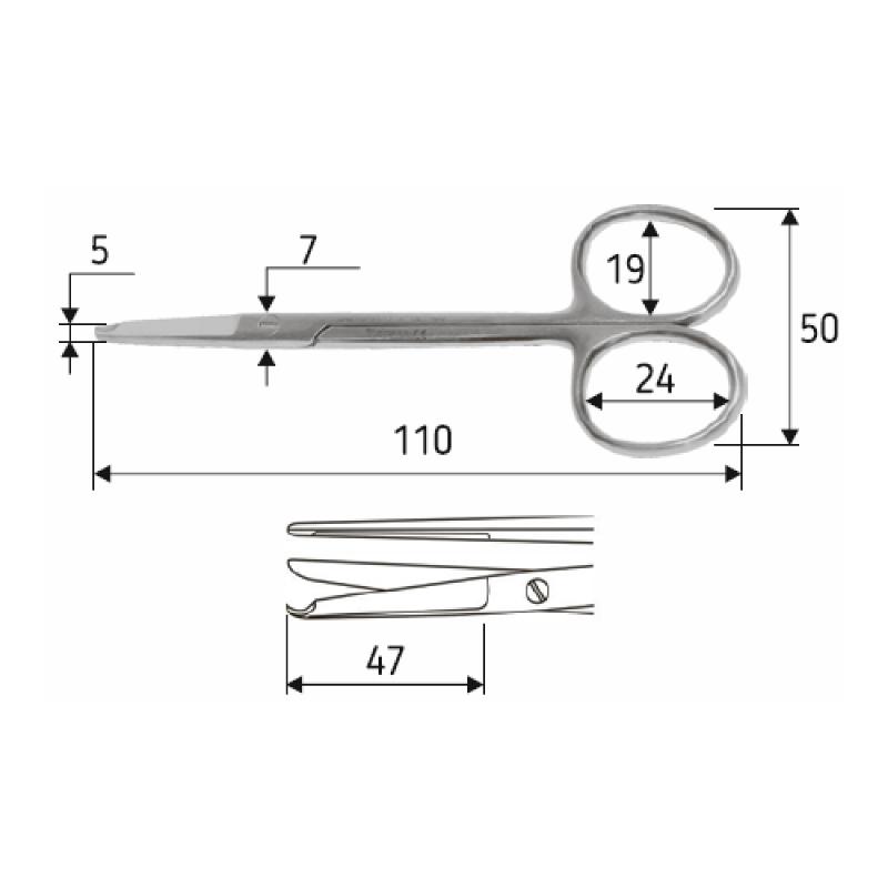Ножиці J-22-403 Spencer, 11 cм, для лівої руки